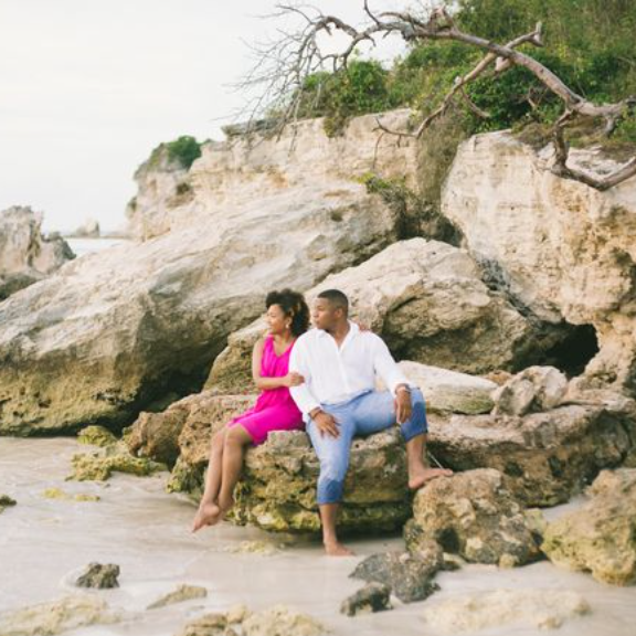Engagement photo session of Asiha & LaVarus / Dreams Macao Beach Punta Cana